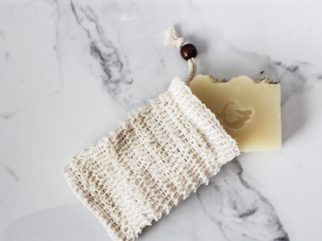 Natural Bamboo Linen Soap Bag