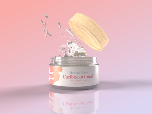 Caribbean Coral Hydrating Facial Cream - Mermaid Cove Co.